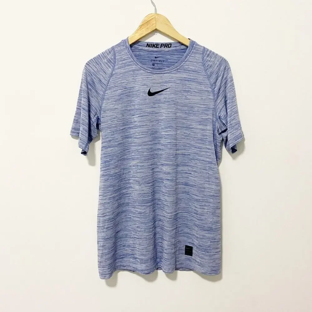 Nike Blue Short Sleeve Dri Fit Tee Size Medium